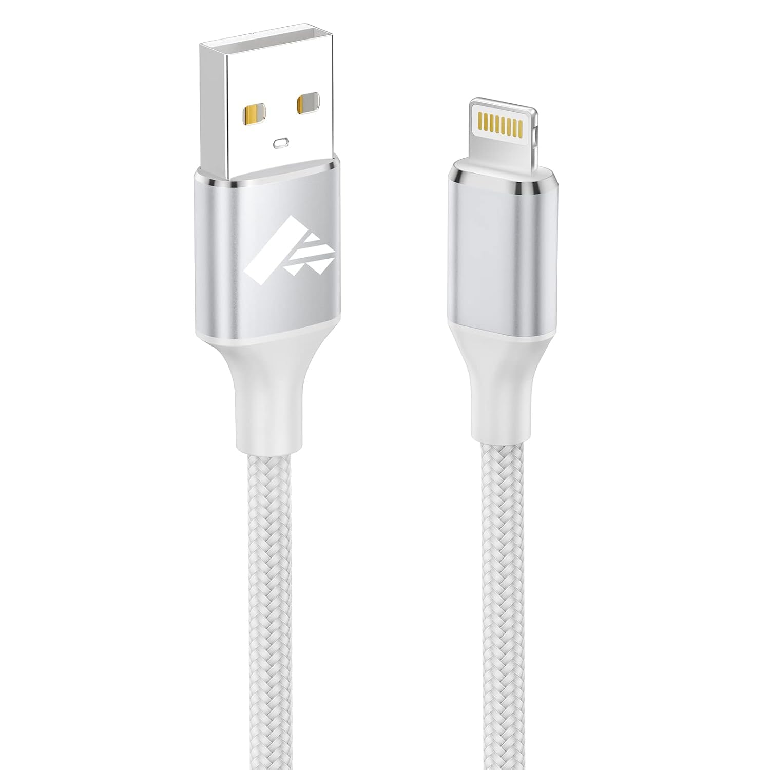 Aioneus Cable Cargador iPhone 2M Carga Rápida Apple MFi Certificado Nylon Trenzado USB Lightning para iPhone 14/13/12/11 Pro Max/XS/8/7/6/5/SE iPad
