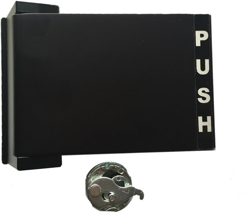Grip Tight Tools Reversible Push-Pull Narrow Stile Paddle Handle, Dark Bronze Anodized Finish (Push to Left)