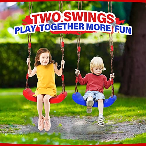 Amosting Warrior Obstacle Ninja Course For Kids Backyard,9 Hanging Obstacles 50Ft,Outdoor Activities Playset With 2 Swing,Climbing Rope Swing,Colorful Climbing Net,Ladder,Arm Trainer #TOP2