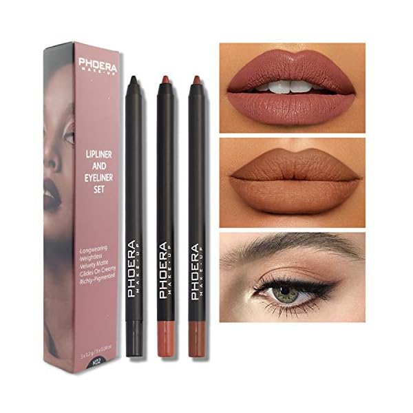 MAEPEOR-Matte-Lipliner-and-Eyeliner-Kit-3-PCS-Smoothly-Creamy-Lipliner-and-Eyeliner-Pen-Set-for-Daily-Wear-3PCSKit-2 MAEPEOR Matte Lipliner and Eyeliner Kit 3 PCS Smoothly Creamy Lipliner and Eyeliner Pen Set for Daily Wear (3PCS Kit 2)