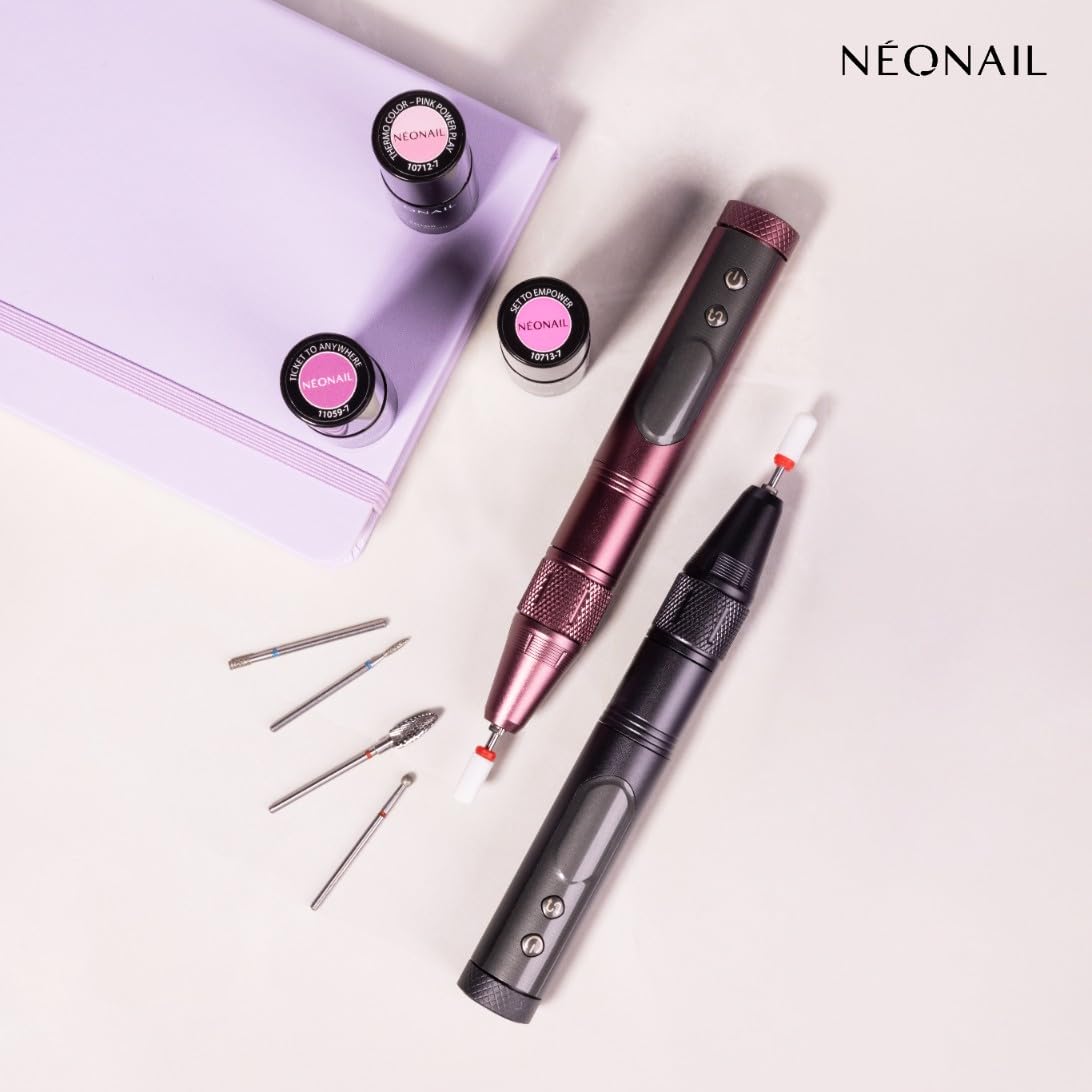 NEONAIL Pen Nail Drill - Bezprzewodowa Frezarka do Paznokci - Manicure - Pedicure - Grafitowa - Graphite Metallic