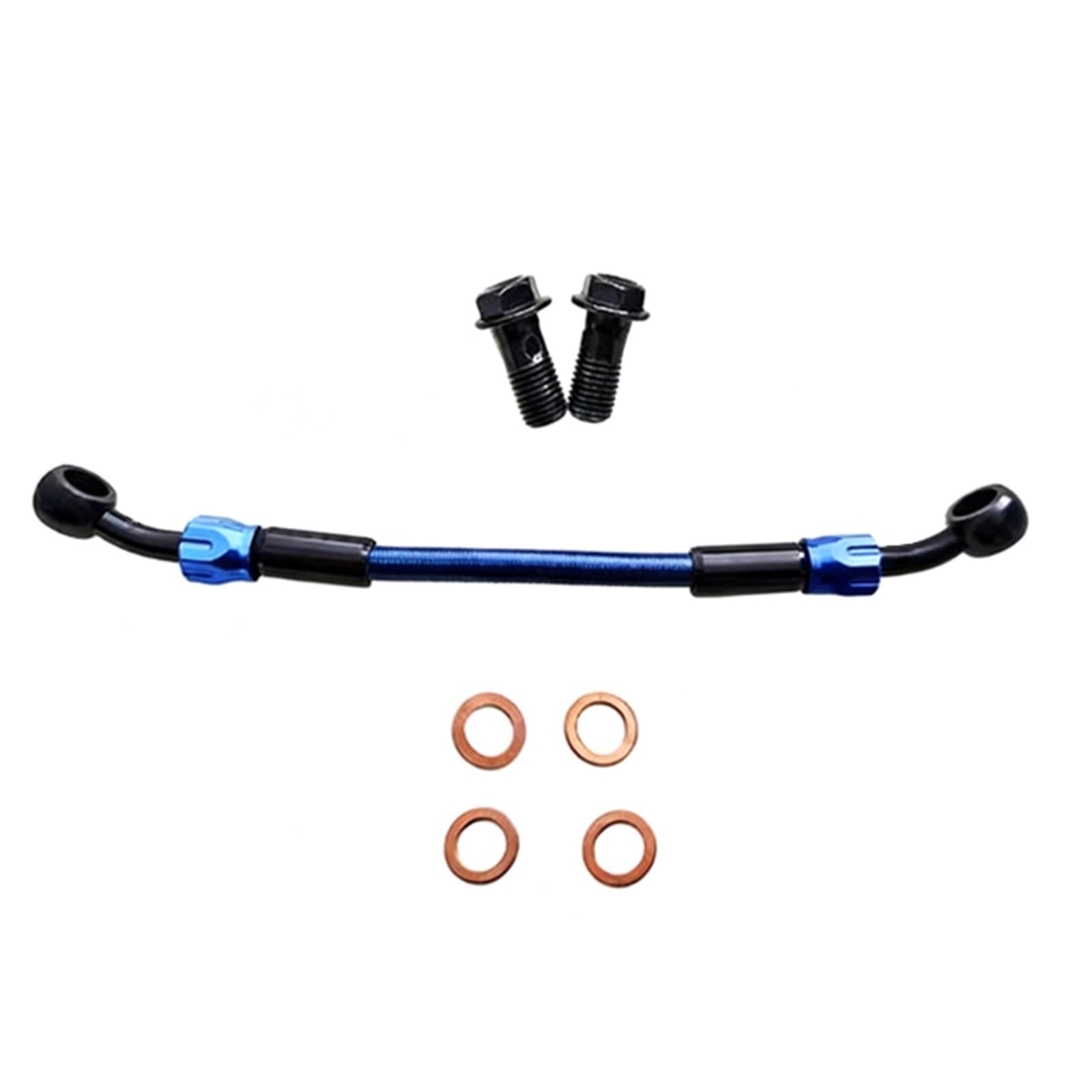 Hydraulic Brake Hose Motorcycle Accessories AN3 Braided Brake Line Hydraulic Clutch Tube Master Cylinder Oil Hose 28°-28°(2500mm)