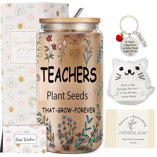 Save 42% on DHQH Teacher Appreciation Gift Set with Glass Cup