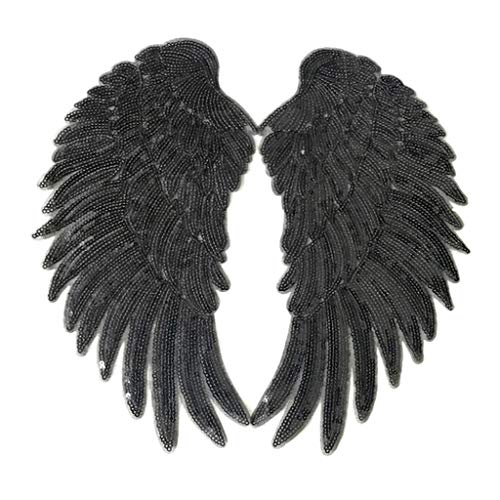 Sharplace Parches Costura Forma Alas Plumas 3D Pcon