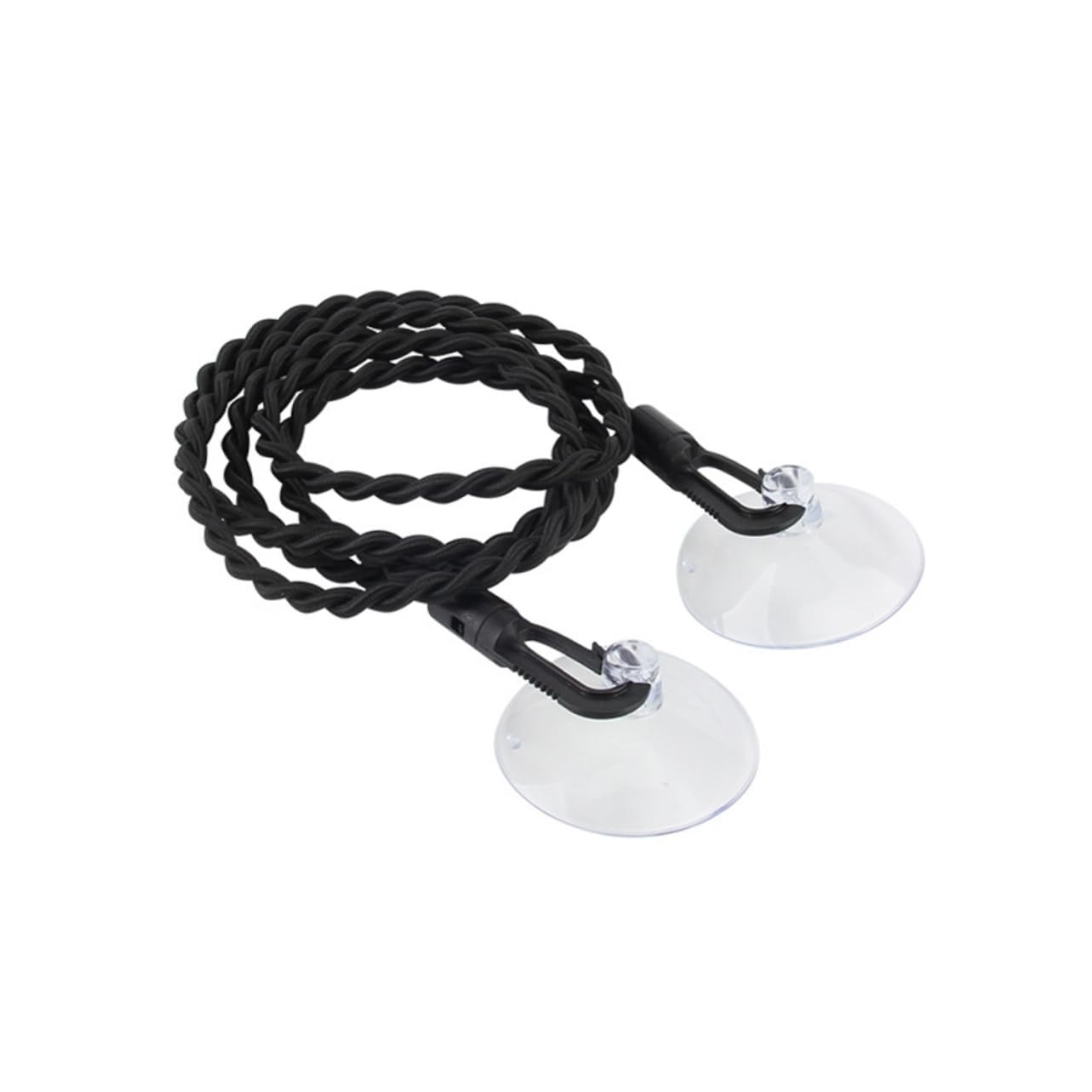 Zerodeko Outdoor Travel Elastic Clothesline with Suction Cup Portable Slip Drying Rope for Camping Laundry Sun Drying Easy Installation Retractable Design