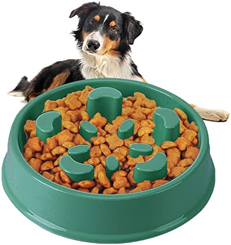 Slow Feeder Dog Bowl, Labyrinth Design Slow Feeder Pet Dog Bowls Small Slow Eating Dog Food Bowls Maze Dog Puppies Slow Feeder Bowl Pink