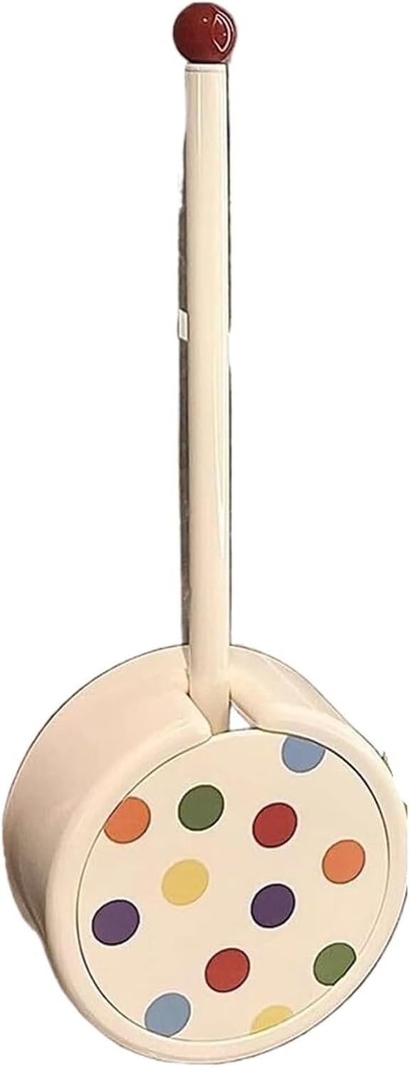 Toilet Brush Wall Bounted Plastic Toilet Brushe for Bathroom Stainless Steel Long Handle Toilet Brush Detachable Base Toilet Brushe Toilet Brushes Holders(1)
