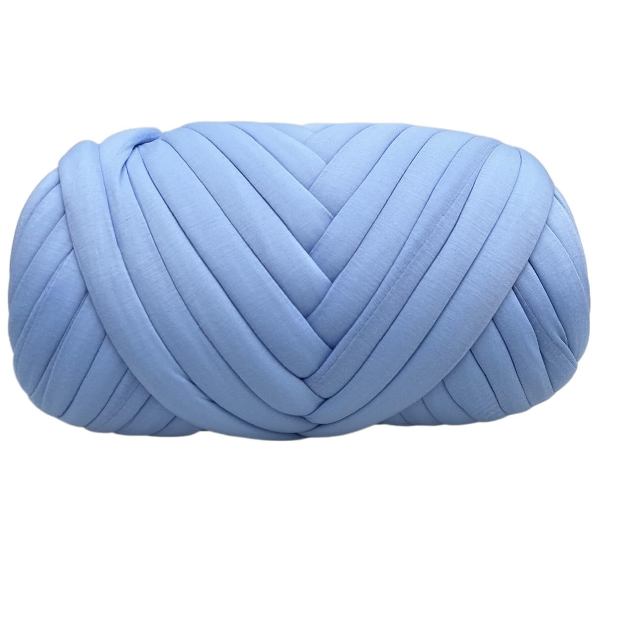Lana Para Tejer Roving de bricolaje de 500G, lana de algodón, hilo de ganchillo, manta itinerante de brazo grande suave, hilo grueso tejido a mano e hilado Lanas Para Crochet (Color : 500g Sky blue)