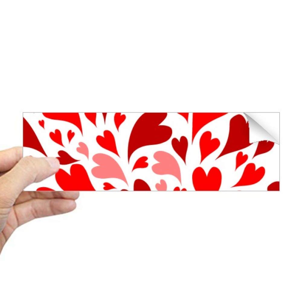 Sticker rectangulaire fenêtre motif cœurs autocollant vitrage intérieur