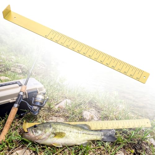 Zonon 1/8" x 2'' x 24" Fish Measuring Board Anodized Aluminum Fish Ruler