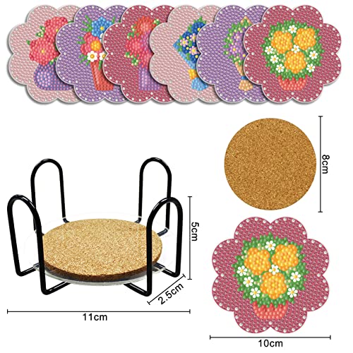 Sets de table en liège diamant 5D pour sublimer vos repas - 6