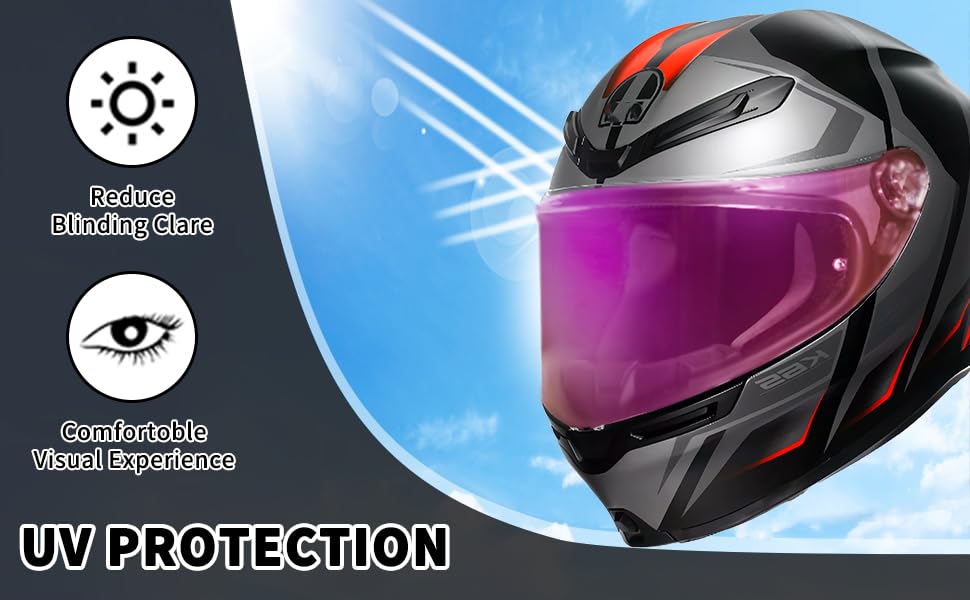 Image of AGV K6 and K6S Visor (Rose red)