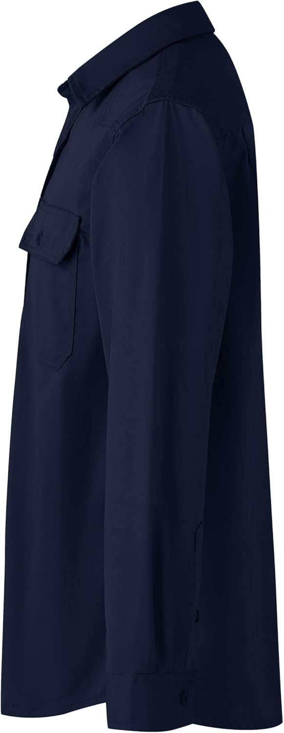 Ubon FR Shirts for Men Flame Resistan Welding Shirt FRC Work Shirt Long Sleeve Welder Shirts 7.5 Oz - Image 3