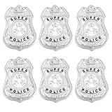 Caractéristiques du produit : Les badges de police sont fabriqués en matériau durable ; l'accessoire en résine est léger et coloré ; chaque badge mesure 56 mm de large et 77,5 mm de long ; l'ensemble combine des badges fonctionnels avec une pièce décorative en résine
