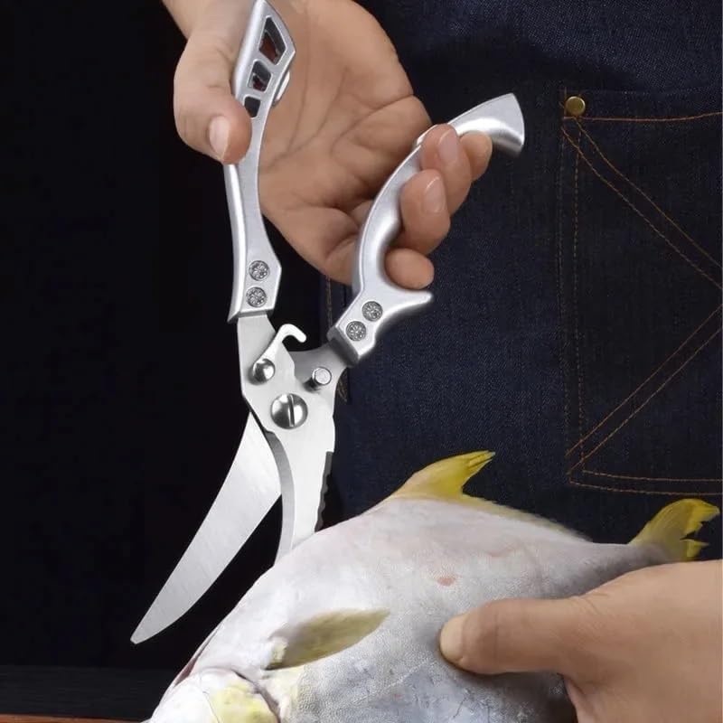Kitchen Scissors Strong Shear Poultry Fish Chicken Stainless Steel Cooking Bones Scissor