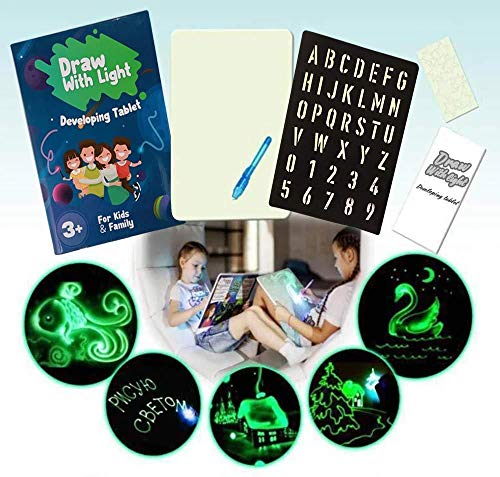 Light Drawing - Fun and Developing Toy Draw with Light Developing Tablet for Kids(A5:5.9 x 8.7 in)