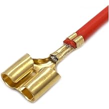 4.0mm Car Mating Pin B/u*l-l/e*t Splice Crimp Terminal Wire Double Orifice Fit Compatible Elcetric pl;/UG Loose Auto Connector with Cable DJ222-4A10 Pcs, Female