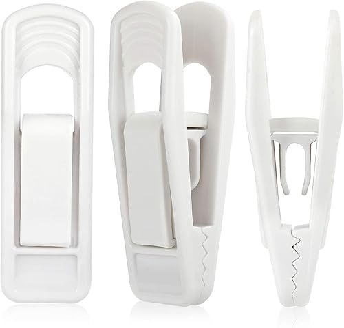 Tinfol 20 clips para colgar  Clips de agarre fuertes blancos para uso con perchas de terciopelo para ropa de línea delgada, clip de dedo multiusos disponible en Yaxa Costa Rica