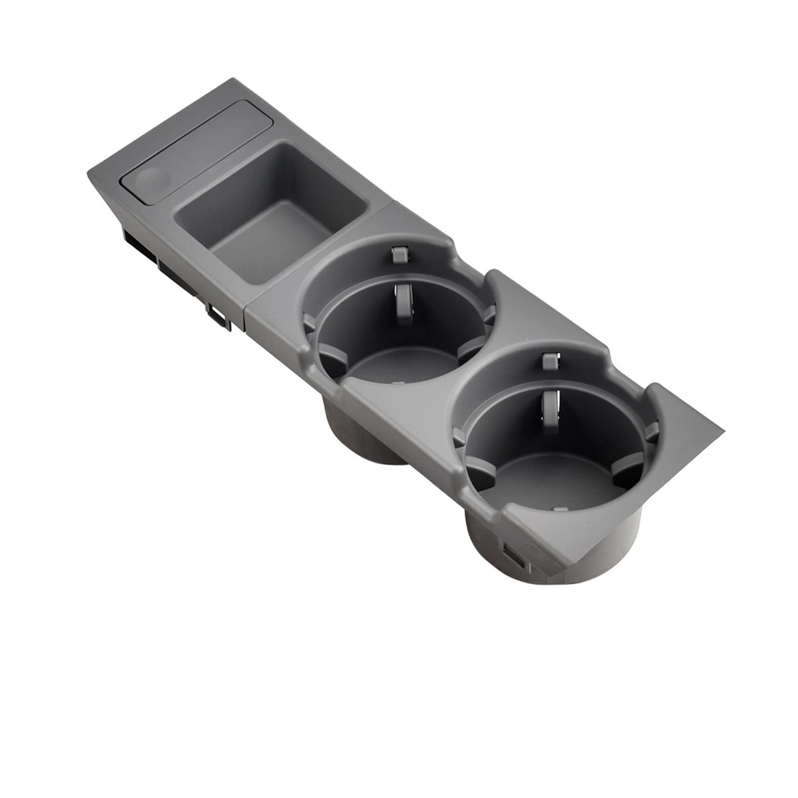 Console centrale E46 vide-poche et double porte-gobelet gris pour vos trajets quotidiens