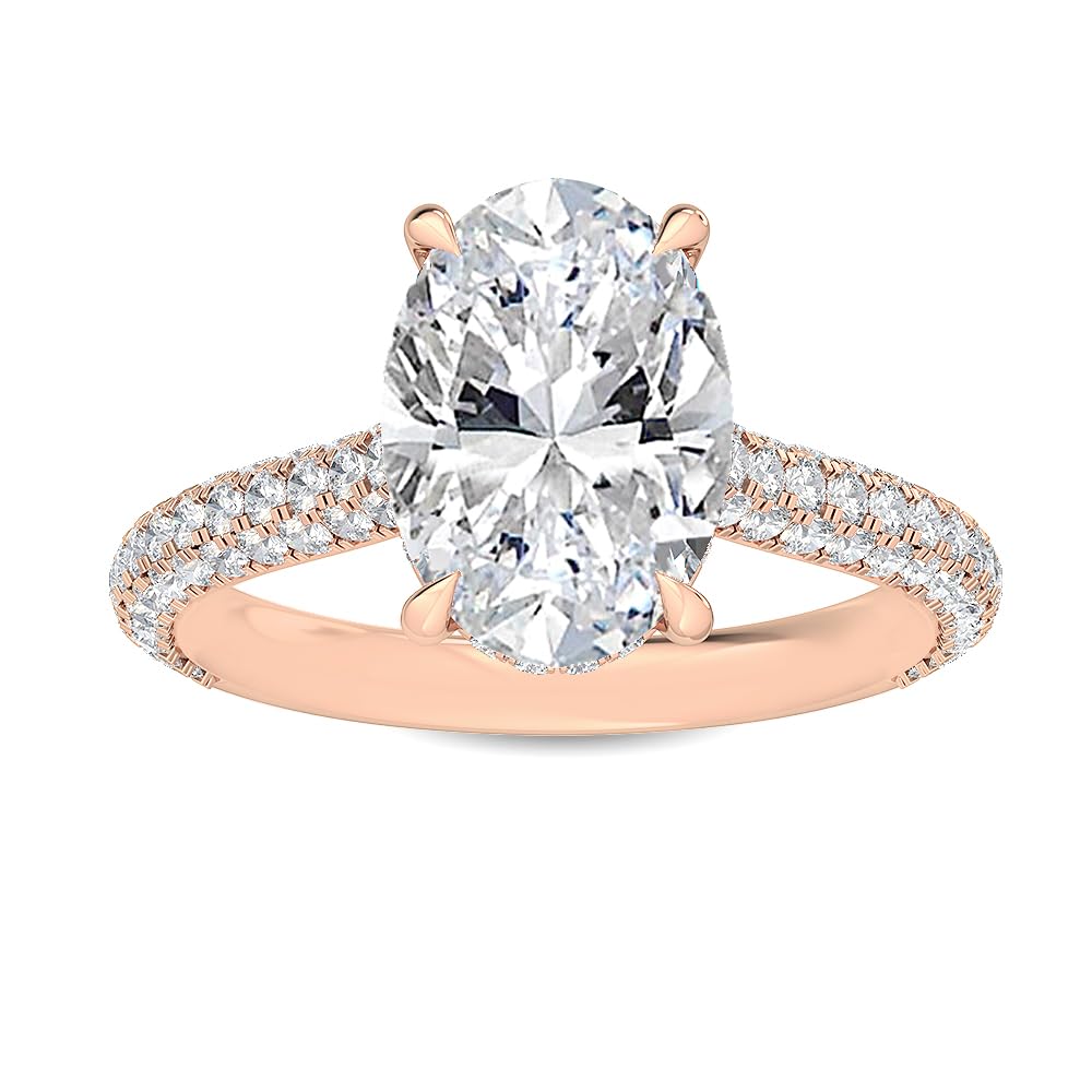 Houston Diamond District1 Carat Ctw White Gold Oval Round