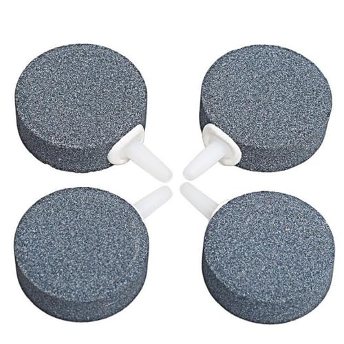 4 piezas Disco de Piedra de Aire,Acuario Aire Piedra,Difusor de Burbujas de Disco,Burbujas de Aire Acuario,Para la aireación del acuario,Difusor de Oxígeno para Acuario,Piedras de Aire Redondas