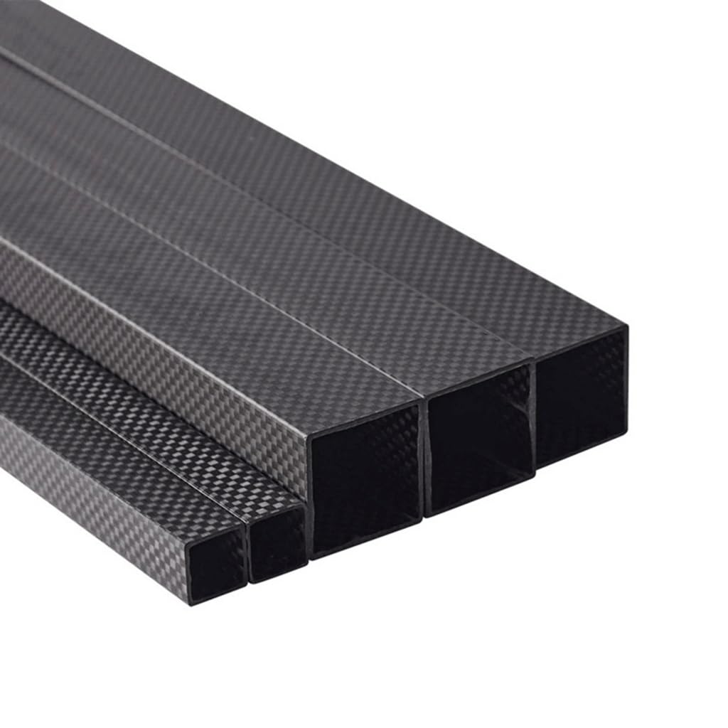 3K Matowa rura kwadratowa z włókna węglowego 1000 mm Pusta prostokątna rura do majsterkowania sprzętu sportowego, 1 szt.(14x14x10x1000mm)