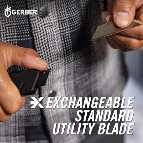 Gerber Gear Prybrid with Pocket Clip, Box Cutter Retractable Blade, Heavy Duty Utility Knife with Pry Bar, Bottle Opener, and Wire Stripper, Multi tool Pocket Knife, EDC Gear, Blue with Clip - Image 7
