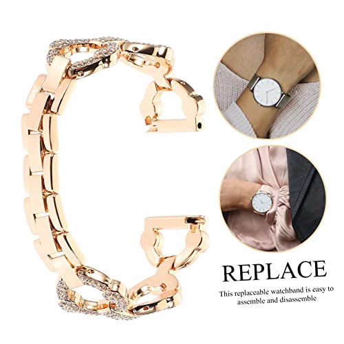 Bracelet de montre métal interchangeable strass ajustable