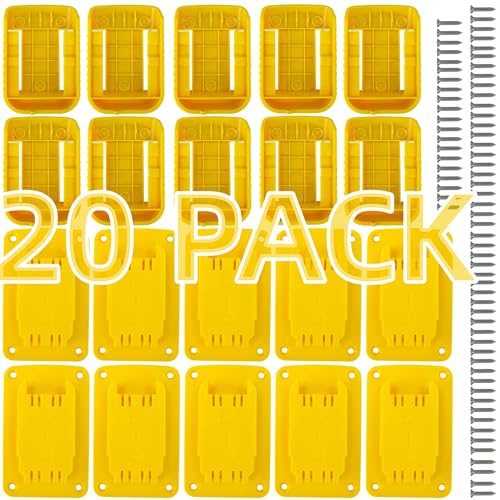 20 Pack Tool Battery Packs Holder Compatible with Dewalt 20V 60V