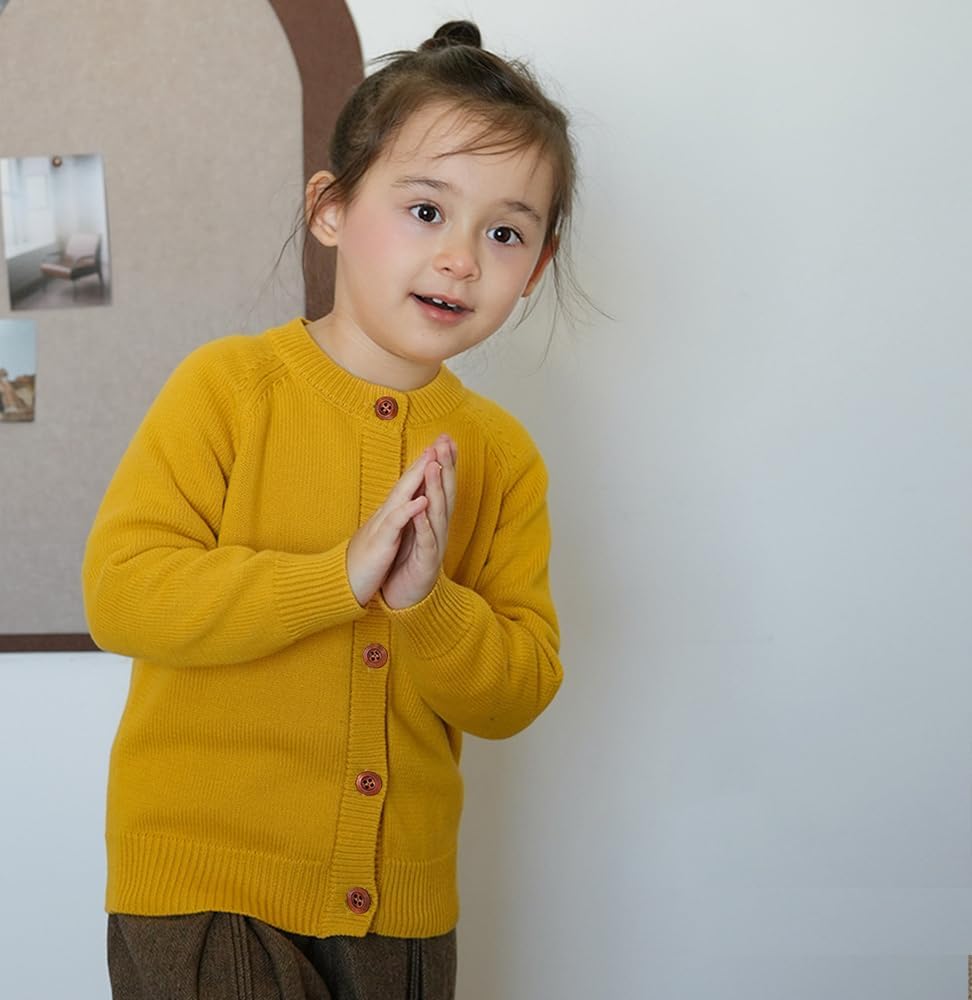 Toddler Knit Cardigan Little Boy Girl Button Up Sweater 18 Months - 12 Years - Image 2