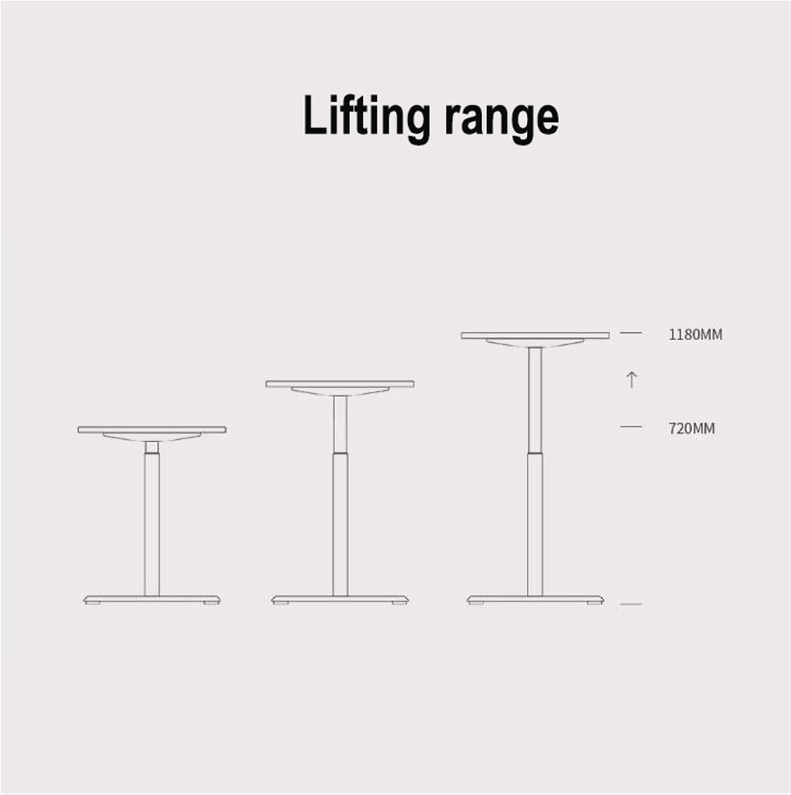 Elektrycznie Regulowane Biurko Stojące 120 * 60 Cm, Ergonomiczne Stanowisko Komputerowe Do Domowego Biura, Z Metalowym Uchwytem W Kształcie Litery T I Pamięcią Us