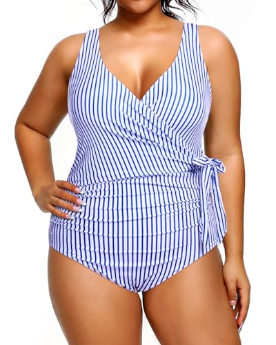 Yonique Plus Size One Piece Swimsuits for Women Tummy Control Bathing Suits Full Coverage Swimwear3