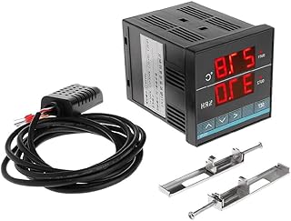 LCD Heating Cooling Control Temperature Humidity Controller Thermostat Humidistat Thermometer Hygrometer Control Switch Digital Humidity & Temperature Controller