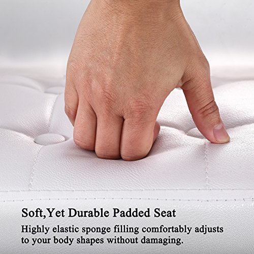 Wonenice Folding Storage Ottoman Cube Foot Rest Stool Seat- 15" X 15" #TOP3