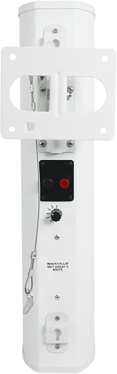 Rockville Wet Array 5 White 70V Commercial Wall Mount Speakers, 4-Pack