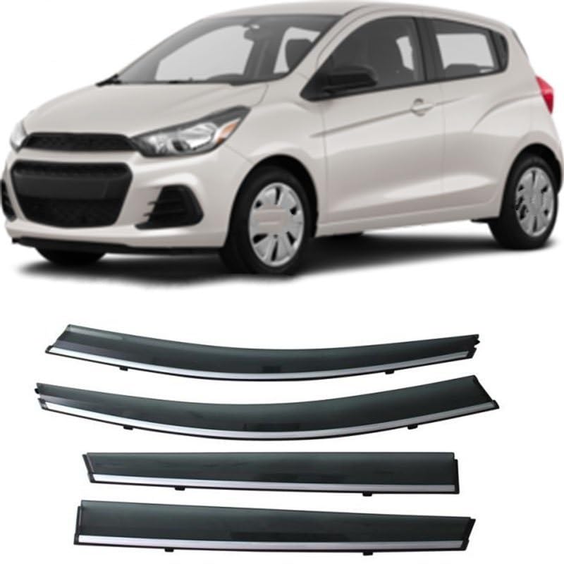 Déflecteurs de vitres pour Chevrolet Spark avec protection pluie et anti-buée efficace