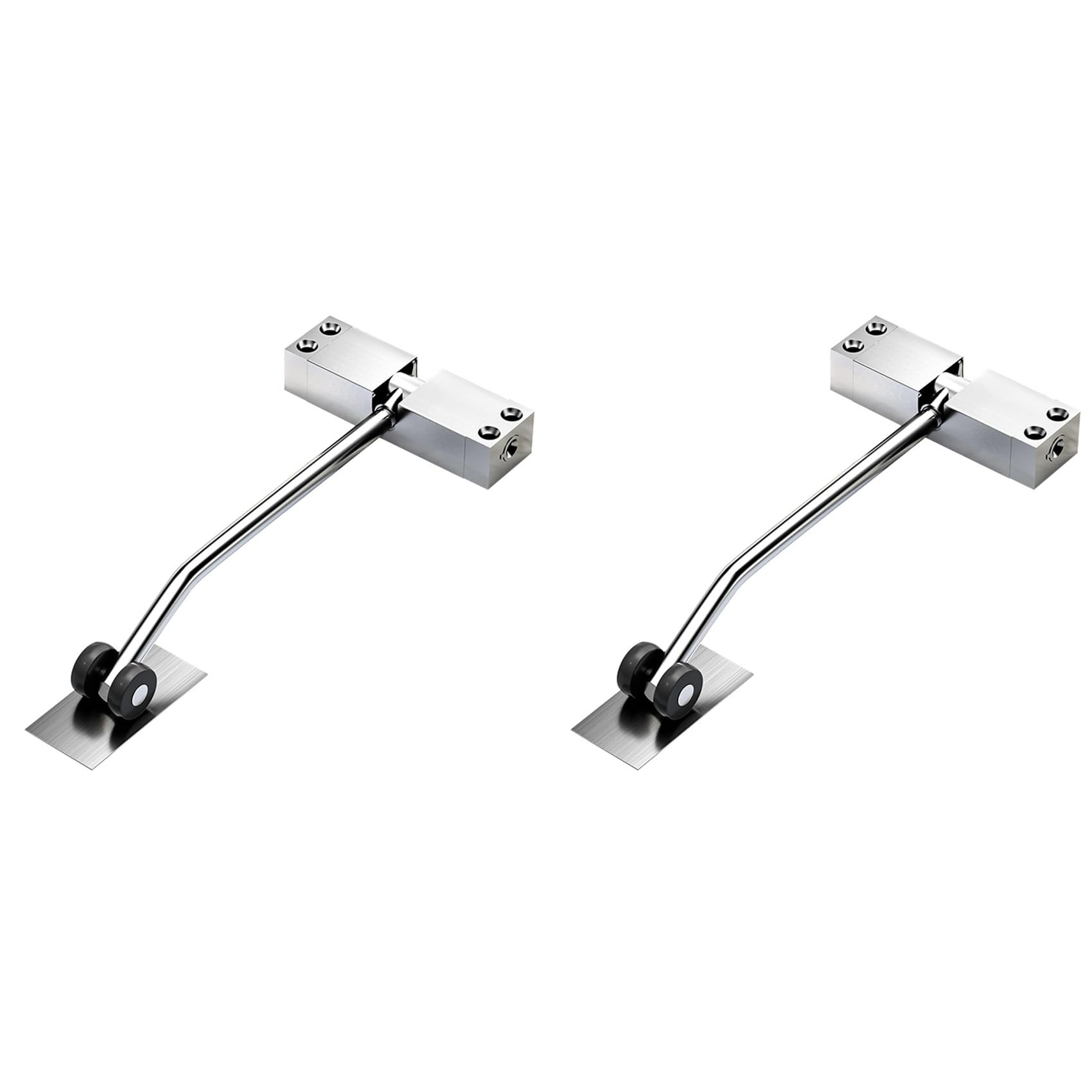Jnchdghwa 2X Silver Automatic Door Closer, Adjustable Spring Door Closer Doors Closers Screen Door Closer,Door Closers