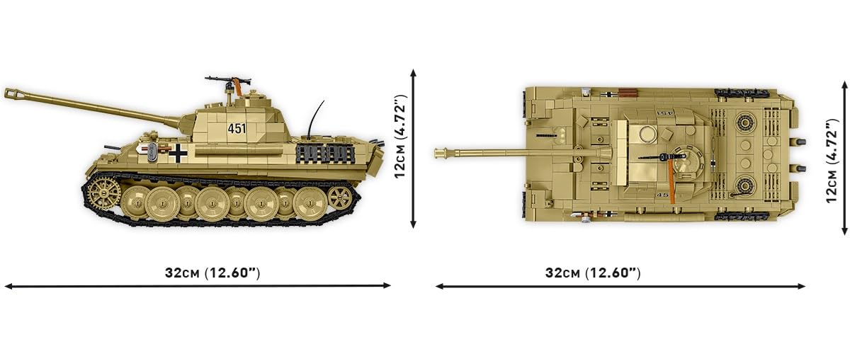COBI Panzer V Panther AUSF.G Pudel, Olivgrün