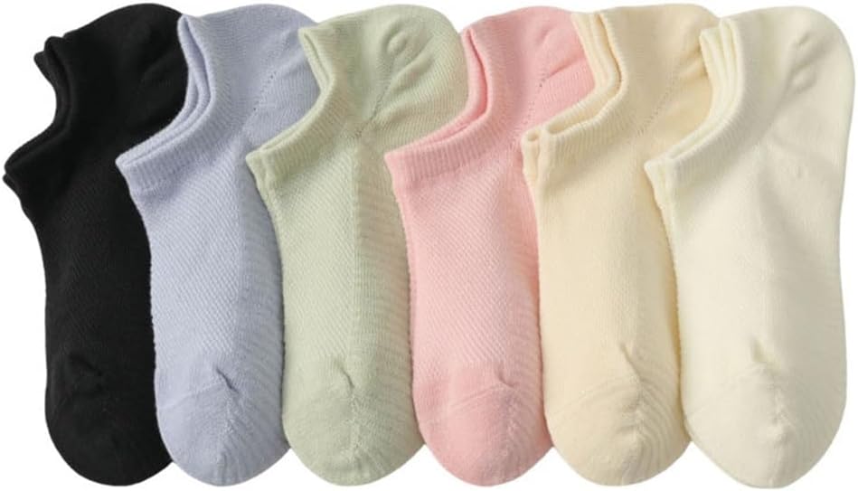 JSEIAJB Thickened Towel Bottom Women Boat Socks Invisible Sweat Absorbing Mesh Boneless Boat Socks Sports Version