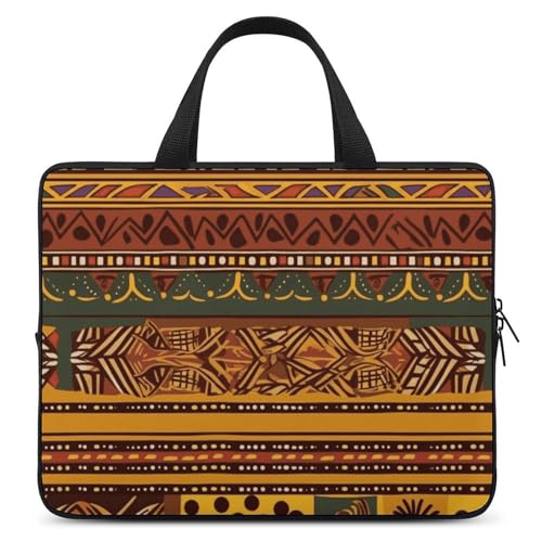 Sac de transport ordinateur portable à bandoulière motif africain