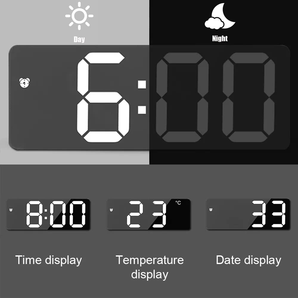 TriLine LED Digital Desk Clock - Image 4