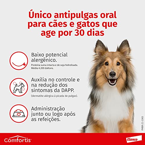 Elanco Comfortis - Antipulgas para cães de 27 a 54kg - 1 comprimido
