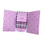 Sharplace Greeting Cards Booklet Pull Out Design Gift Cards Holder, for Birthdays Coworkers College Mom, Pink