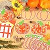 gisgfim 32 Sets Fall Craft Kits Religious Pumpkin Tissue Paper Suncatchers Bulk Stained Glass Effect, Thanksgiving Autumn Harvest Window DIY Art Crafts for Home Christian Party Decor #3