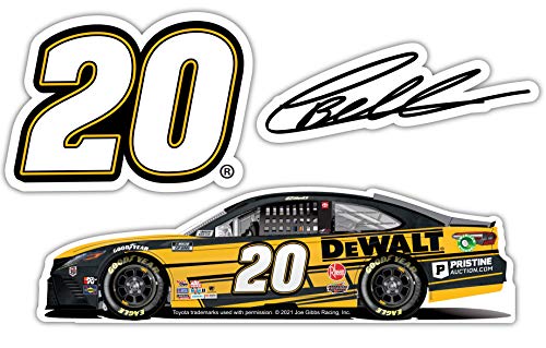 Christopher Bell NASCAR #20 3 Pack Laser Cut Magnet