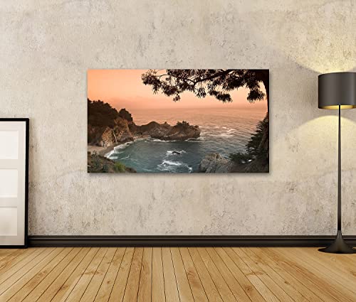 Tableau sur toile coucher de soleil pour habiller un mur vide