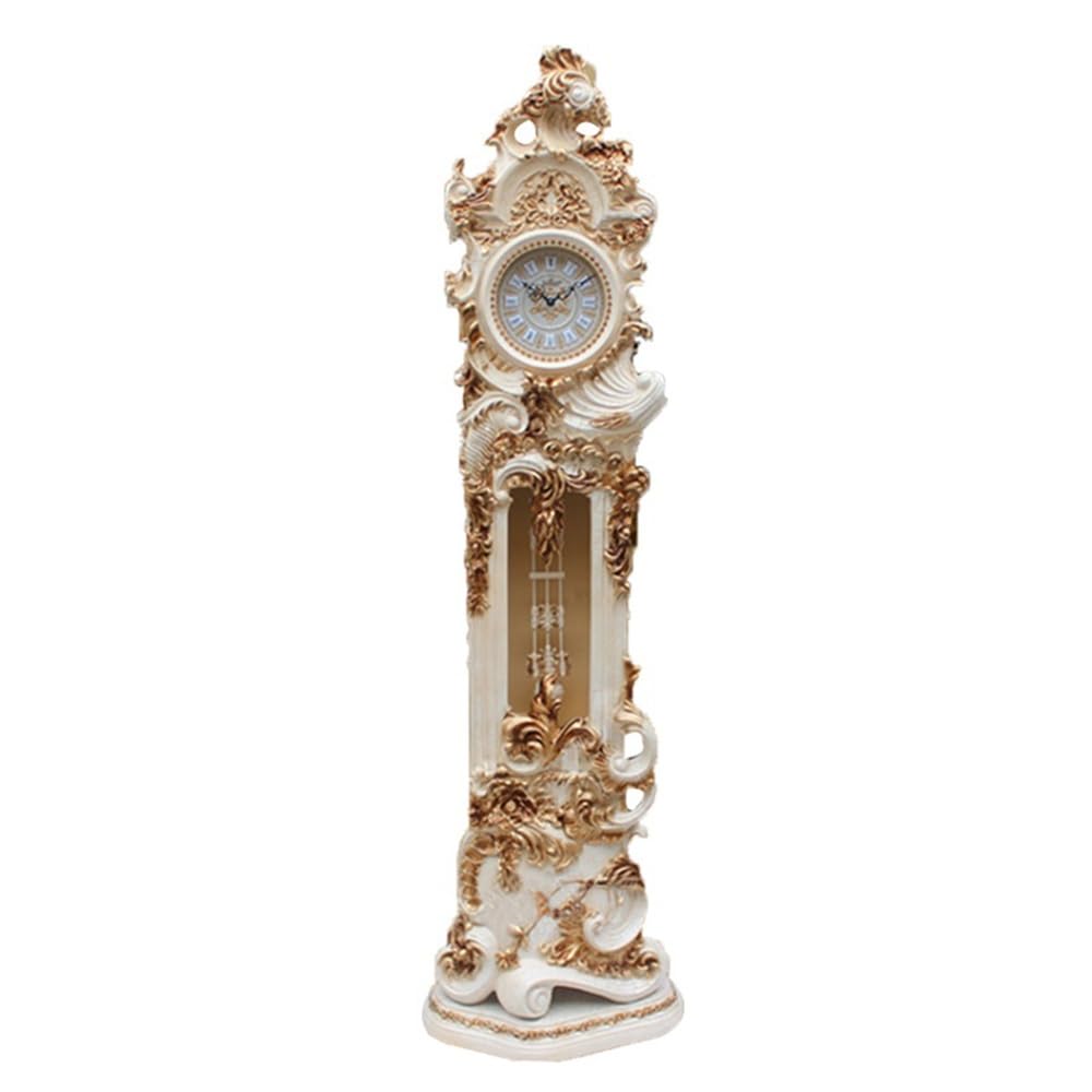 FZL02068LM Grandfather Resin Statue Floor Clock Lightly Distressed Modern Home Decor Ornaments Fashion Art Standing clock