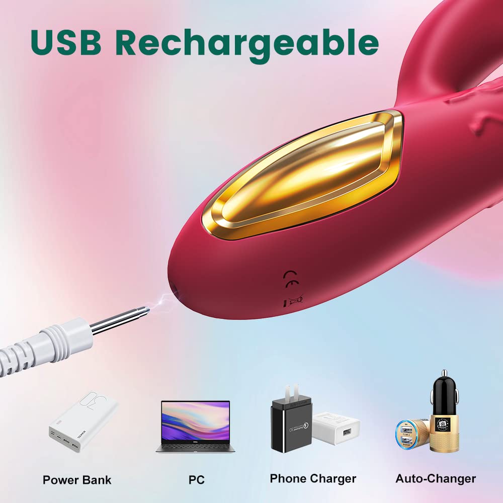 JHH77 Gift Waterproof Adult Toys Easily Adjustable Fun Toys Machine Functions Most USB Rechargeable Waterproof Gifts Soft for 10 Modes New Electric Massage