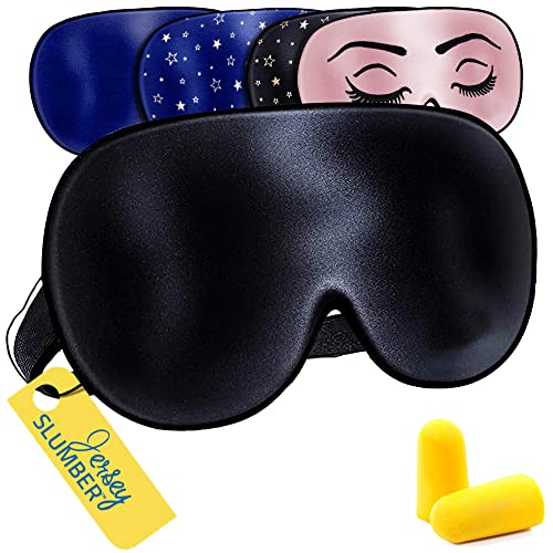 Silk Sleep Eye Mask For Men Women, Comfortable Super Soft Eye Mask With Adjustable Strap, 100% Pure Silk, Works With Every Nap Position, Ultimate Sleeping Aid Blindfold, Blocks Light, For Travel #TOP7