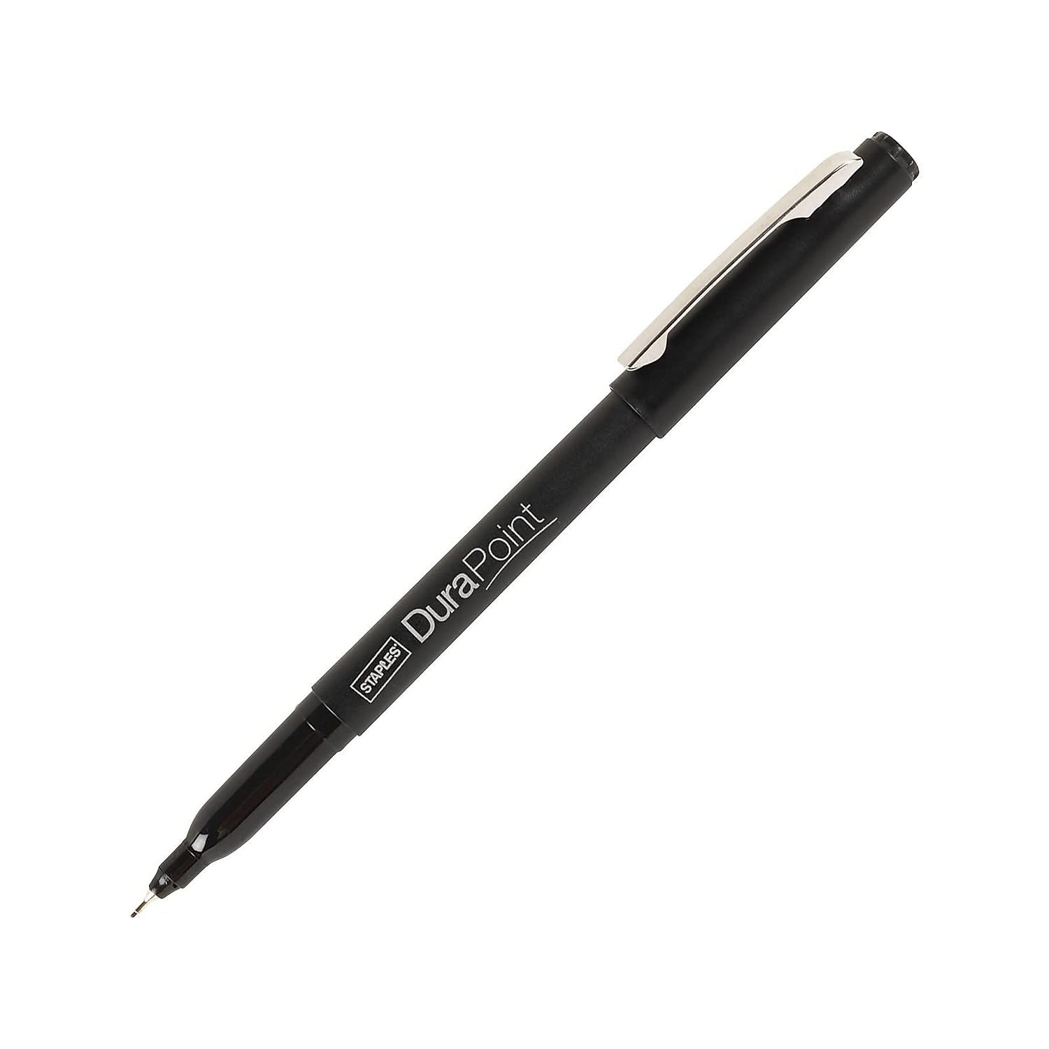 Staples 893575 Durapoint Felt Pens Extra Fine Point Black Ink